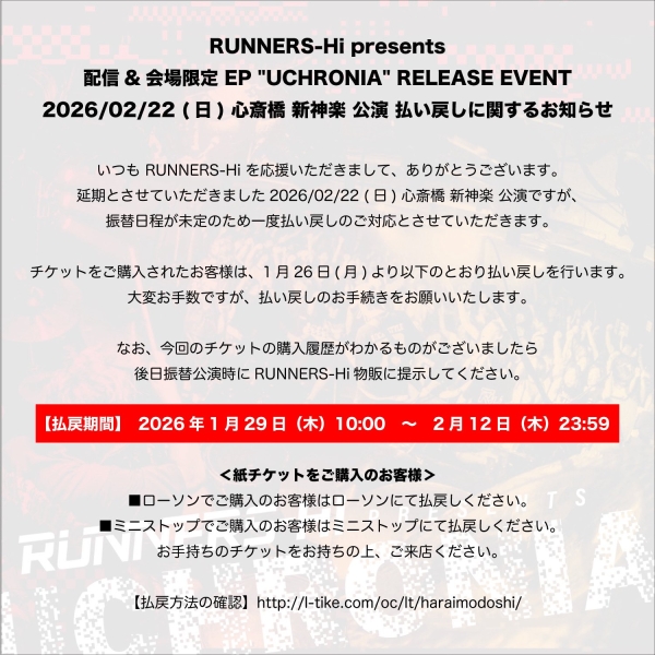 払い戻しに関しまして